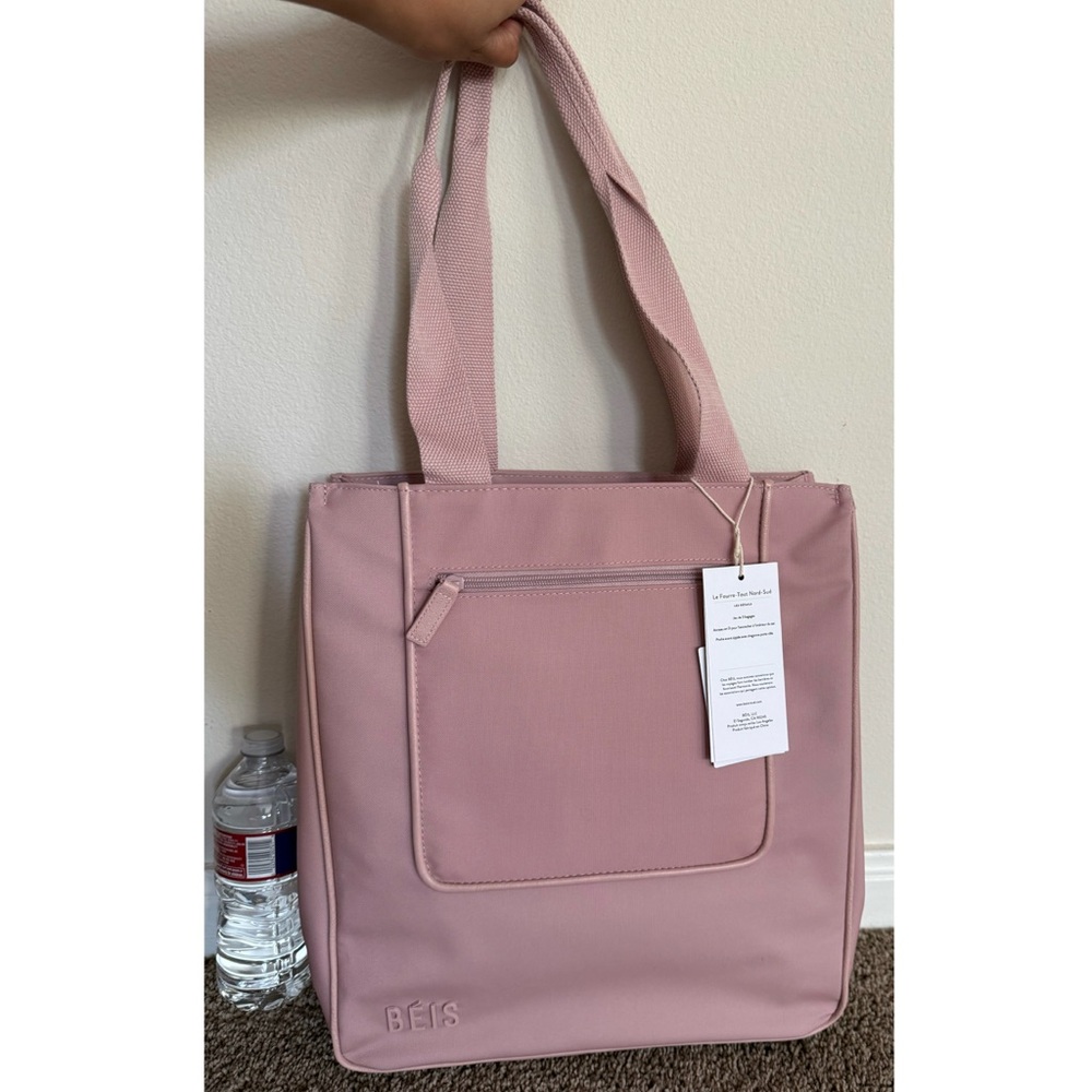 Beis - NWT North South Tote Atlas Pink Recycled Polyester